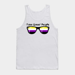 Non-Binary Sunglasses - Queer People Tank Top